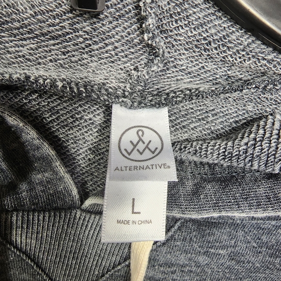 Joe Hanson Grey Distressed Long Sleeve Hoodie Size Large - Picture 7 of 9